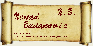 Nenad Budanović vizit kartica
